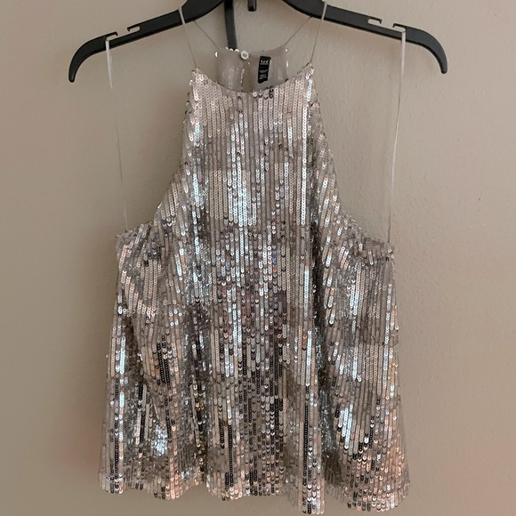 COPY - NEW Zara Sequin Halter Top - Picture 2 of 6